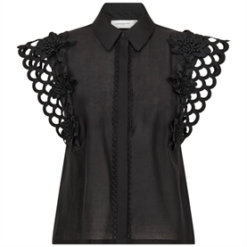 Copenhagen Muse CMMOLLY Blonde Bluse, Sort